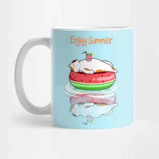 Cat Enjoy Summer Mug